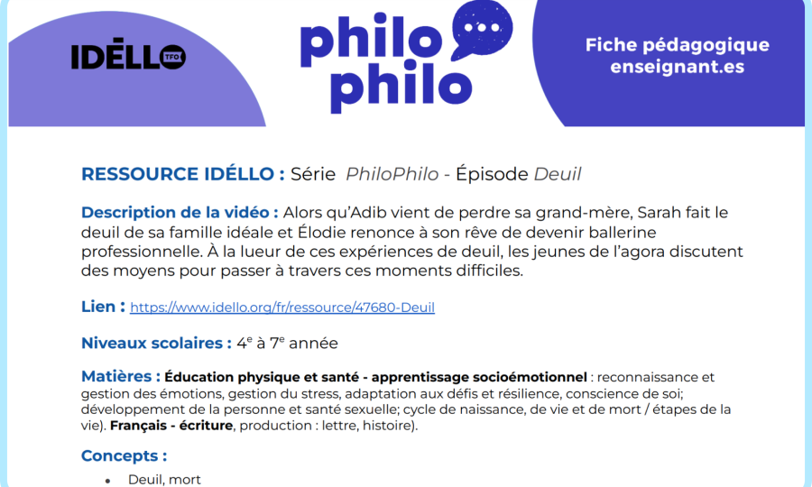 Une capture d'écran d'un outil pédagogique.